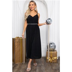 Платье-комбинация Сила притяжения (черное) П14481-7М