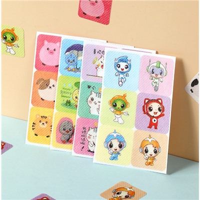 Наклейки от комаров и мошек с рисунками, набор 36 шт.