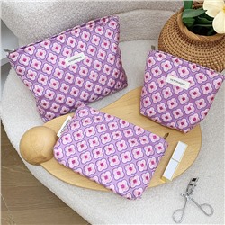Capacious cosmetic bag, handheld fuchsia shoulder bag, fresh brand storage bag, organizer bag