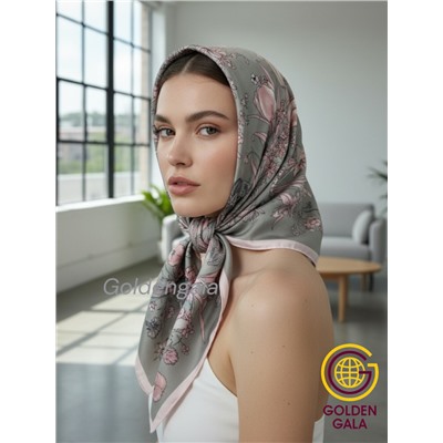 Платок утепленный "Византия" Арт 2026/10 (фон серый)
