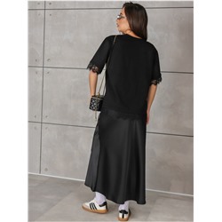 Футболка "Лейс" черный женская