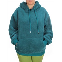 110 TURQUOISE Худи женское Тедди на флисе
