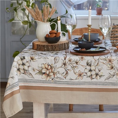 Скатерть "Этель" Floral mood 110х147 см,  100 % хлопок, репс 210 гр/м2