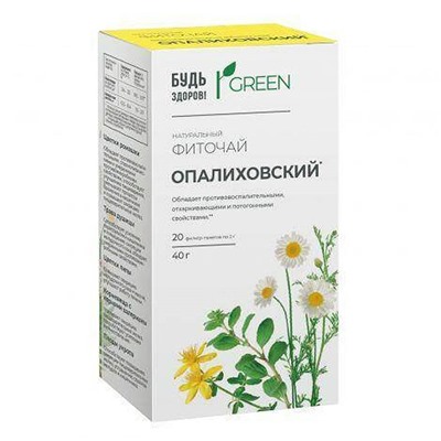 Фиточай Будь здоров! Опалиховский 20 пакетиков 40 g
