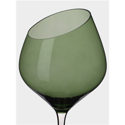 Бокал для вина Magistro «Иллюзия», 540 мл, 10×24 см, стекло, зелёное