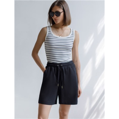 Шорты из тонкого премиального футера с эластаном