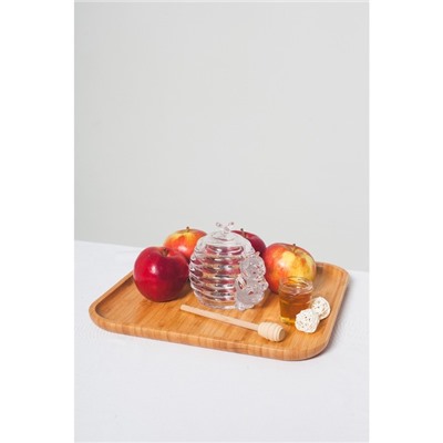 Баночка для мёда и варенья Доляна «Медвежонок», 200 мл, 11.5×9.3 см, стекло, прозрачная