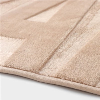 Коврик для ванной и туалета SAVANNA Bath, 50×80 см, бежевый