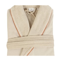 Халат Велюровый Женский (XL) Pamira Bej Bayan Bornoz Xlarge - EcoCotton