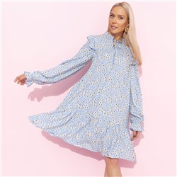 Платье в стиле бохо, Тонкий комплимент (голубое)