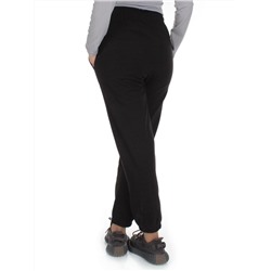 J-02 BLACK Брюки спортивные женские (85% хлопок, 15% полиэстер)