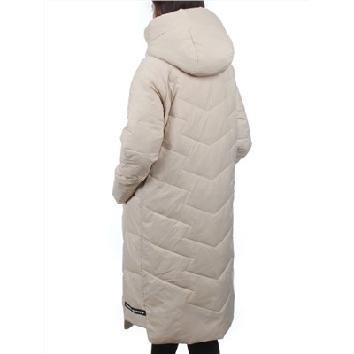 3066 BEIGE Пуховик зимний женский (80% пух, 20% перо)