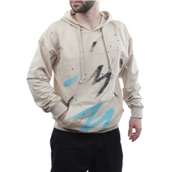 2623 BEIGE Толстовка мужская (75% хлопок, 20% полиэстер, 5% спандекс)