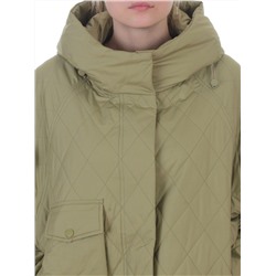 9606 LT. GREEN Куртка стеганная демисезонная женская (100 гр. холлофайбер)