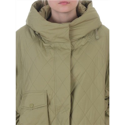 9606 LT. GREEN Куртка стеганная демисезонная женская (100 гр. холлофайбер)