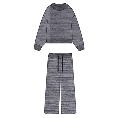 Комплект для девочки: джемпер, брюки