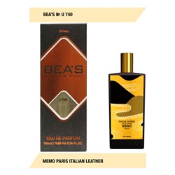 Парфюм Beas Memo Paris Italian Leather unisex U740 10 ml, Парфюм унисекс Beas U740 создан по мотивам аромата Memo Paris Italian Leather