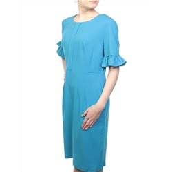 8834 LT. BLUE Платье женское (90% полиэстер, 10% эластан)