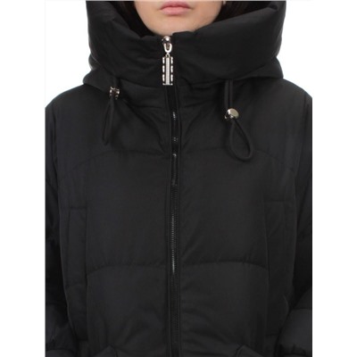 8819 BLACK Пальто зимнее женское (холлофайбер 200 гр.)