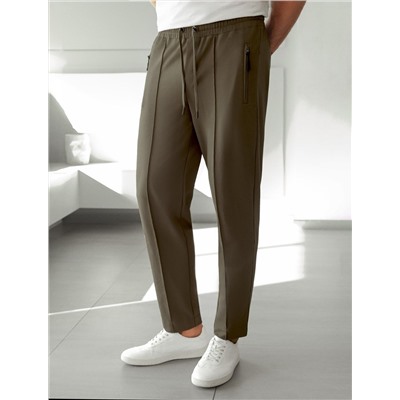 Брюки джоггеры на резинке из премиального футера двухнитки