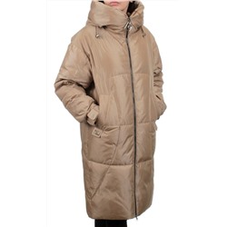 118 BEIGE Пальто зимнее женское (холлофайбер 200 гр.)