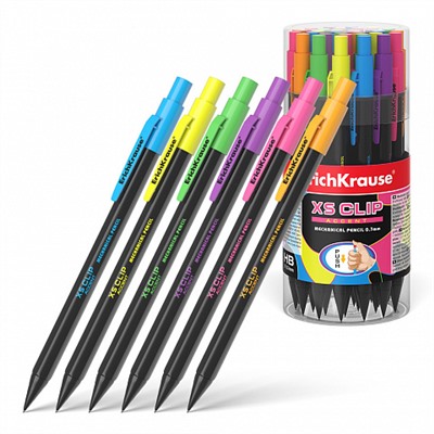 Карандаш авто 0.7мм HB ErichKrause XS Clip Accent 56011/42/Китай