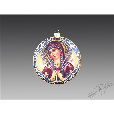 Медальон "Мотивы Рублева" двусторонний (стекло) П/У, 10х2,5х10 см