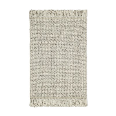 Ковер из переработанного пластика бежевого цвета из коллекции Ethnic, 60х90 см