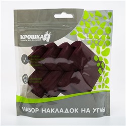 Набор защитных накладок на углы, 4 шт., цвет коричневый