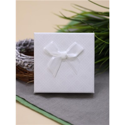 Подарочная коробка для украшений "Elegant bow" (9*9*2,5 см), mix