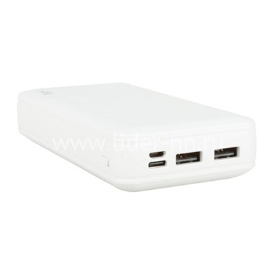 Портативное ЗУ (Power Bank) 20000mAh ONE DEPOT PR25 2USB/Micro USB/Type-C (белый)