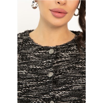 Костюм с атласной юбкой Лизетт (черный) К14677-10М