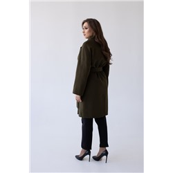 Пальто женское демисезонное 23220 (хаки)