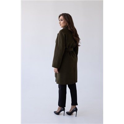Пальто женское демисезонное 23220 (хаки)