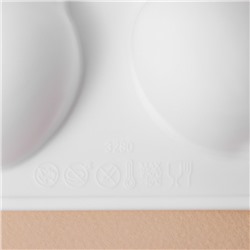 Форма для муссовых десертов и выпечки KONFINETTA «Лимоны», силикон, 29×17×3 см, 15 ячеек (5.5×4 см), 30 мл, белая