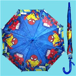 Зонт-трость для мальчика с мультгероями полуавтомат Арт 1004/6