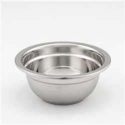 Миска, 500 мл, 14×6 см, 201 марка стали, толщина 0.8 мм, внутренний диаметр 12 см, нержавеющая сталь