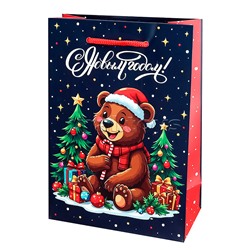Пакет подарочный 14х20х6,5 см (MS) "Медведь"