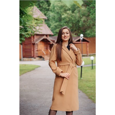 Пальто женское демисезонное 22555  (кэмел)