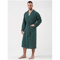 Мужской халат "Люкс" 2441-К / Зеленый