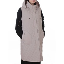 A-606 GRAY/BEIGE Жилет утепленный женский (50 гр. синтепон)