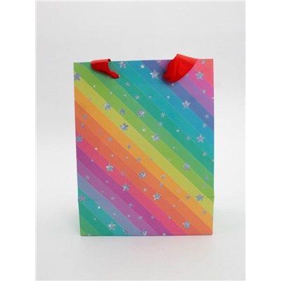 Пакет подарочный «Rainbow Gift», star (18*23*10)