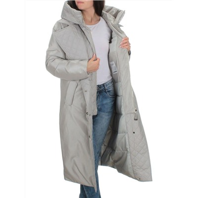 EAC327 LT.GRAY Пальто зимнее женское (200 гр. холлофайбера)