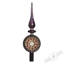 Верхушка "Lumiere" фиолетовая винтаж (стекло) 9х4х29 см