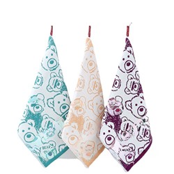 Zhiyang towel Carter bear four-layer cotton gauze square towel hand towel manufacturer wholesale Korean kitchen hanging towel