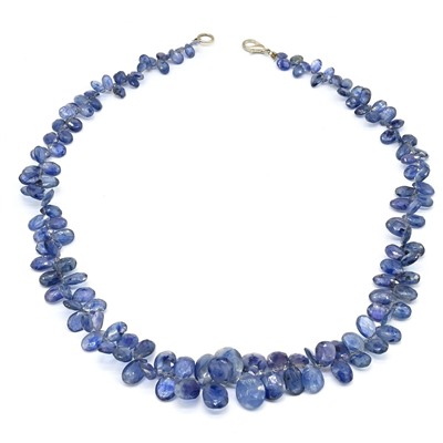 Бусы из Кианита огранка, 45см, 37,5г