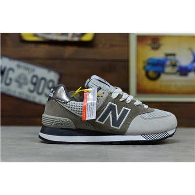 New Balance 574 из натуральной замши и текстиля
