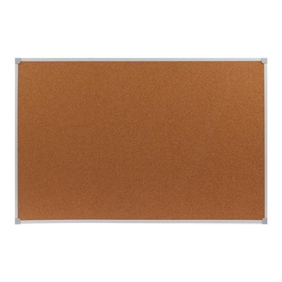 Доска пробковая 60×90 см, Calligrata, в ПВХ рамке белого цвета