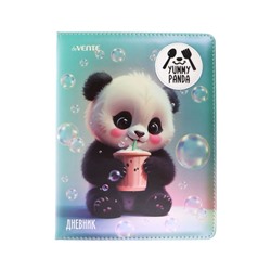 Дневник школьный для 1-11 классов, deVENTE.Yummy Panda, искусственная кожа, поролон