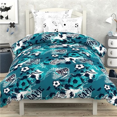 КПБ детский поплин (нав. 70*70) Браво Кидс New collection <6096-1+6096а-1 Football>